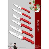 Lazbisa MTF-202 Silver Serisi Mutfak Et Ekmek Sebze 6'lı Bıçak Set