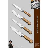 Lazbisa MTF-583 Hand Craft Mutfak Et Ekmek Sebze Meyve 4'lü Bıçak Set