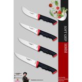 Lazbisa MTF-756 Soft Grip Mutfak Et Ekmek Sebze Bıçağı 4'lü Bıçak Set