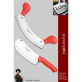Lazbisa Silver Serisi Pizza Salata Börek Pide Bıçağı Kıyma Bıçağı 2 li Set Günlük Kullanım ( MFT-457 )