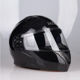 Lazer Golden Çene Açılır Kask Parlak Siyah - XL
