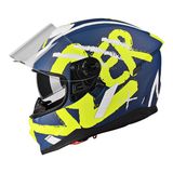 Lazer Güneş Vizörlü Çift Kabuk Full Face Lazer Rafale Kask - Açık Sarı