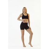Lazer Kesim Dikişsiz Boxer Korse İz Yapmaz Göbek Bel Basen Toparlayıcı Kadın Şort Boxer Korse (siyah, Large)