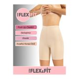 Lazer Kesim Göbek Ve Basen Toparlayıcı Yüksek Bel Silikonlu Şort Korse, ten, 2XL, TYBNJJ4J69XS169251