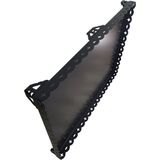Lazer Kesim Mat Siyah Döküm Soba ve Şömine Altlığı 65X90 cm Sac Kalınlığı: 2 mm