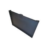 Lazer Kesim Mat Siyah Döküm Soba ve Şömine Altlığı 75X110 cm Sac Kalınlığı: 2 mm