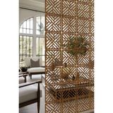 Lazer Kesim Sarkıt Paravan, Ahşap Separatör, Oda Bölücü 4'lü Panel Levha - 40 x 40 Cm - Kahverengi