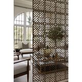 Lazer Kesim Sarkıt Paravan, Ahşap Separatör, Oda Bölücü 4'lü Panel Levha - 40 x 40 Cm - Koyu Gri