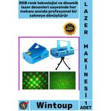 #Lazer Kırmızı Yeşil Sahne Işığı Müzik Senkronlu Disko Dj Parti Efekt Pratik Tripodlu Lazer Makinesi