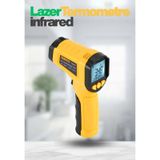 Lazer Odaklı Kızılötesi -50/+600°C Endüstriyel Katı-Sıvı Sıcaklık Ölçer İnfrared Termometre