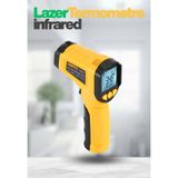 Lazer Odaklı Kızılötesi -50/+600°C Endüstriyel Katı-Sıvı Sıcaklık Ölçme Termometresi
