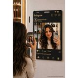 LAZERRA HOME Kişiye Özel Sosyal Medya Tasarımlı Ayna Pano - Ev, Oda, Kuaför ve Güzellik Salonu İçin İsimli Fotoğraf Ayna Dekoru