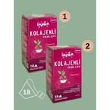 Lazika (2'li Set) Kolajenli Yeşil Çay (2x18 PLA Piramit Poşet, 54 g) - 237 mg Peptit Kolajen - 27 Gr