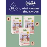 Lazika (3'lü Set) Cycle Tea Özel Gün Bitki Çayı - Isırgan, Civanperçemi, Papatya (3x18 Poşet)