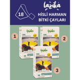 Lazika (3'lü Set) Hisli Harman Form Çayı - Rezene, Nane, Mate, Tarçın (3x18 Poşet) - Bitki Çayı