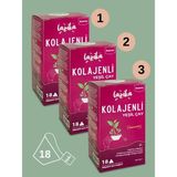 Lazika (3'lü Set) Kolajenli Yeşil Çay (3x18 PLA Piramit Poşet, 81 g) - 237 mg Peptit Kolajen