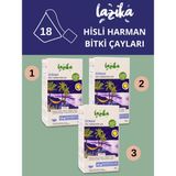 Lazika (Avantajlı 3'lü Set) Hisli Harman İstirahat - Papatya, Melisa, Ihlamur, Rezene, Tarçın (3x18)
