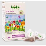 Lazika Çilek Rüyası Bitki Çayı 18'li PLA Piramit Poşet - Rooibos, Kuşburnu, Kafeinsiz