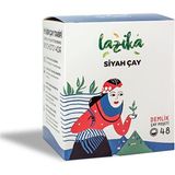 Lazika Siyah Çay 48'li Demlik Süzen Poşet - İlk Hasat, Mayıs Çayı, Tozsuz Çay