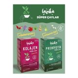 LAZİKA Süper Çay Seti ( Prebiyotik, Peptid Kolajen Yeşil Çay)