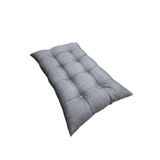lazilla Yer Minderi 100 Cm X 60 Cm - Gri Minder Düğme Dikişili.
