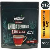 Lazona Anında Demleme Siyah Çay Earl Grey 25'li Tek Dem x 12'li Paket ( Bergamotlu ) - 600 gr