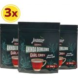Lazona Anında Demleme Siyah Çay Earl Grey 25'li Tek Dem x 3'lü Paket Bergamotlu - 150 gr