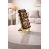 LAZORİAE Altın Sarısı Metal Telefon Standı, Masaüstü Telefon Tutucu, Tablet Standı, Film İzleme Standı