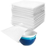 LBING Ambalaj malzemesi, hava kabarcıklı folyo, taşınma kartonları, kartonlar, yemek takımları, bardaklar, şarap şişeleri için 50 adet köpük folyo, nakliye (30 x 30 cm)