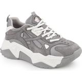 LBR Libero L083.65137 Gri Hakiki Deri Kadın Sneaker Yüksek Tabanlı Rahat Spor Ayakkabı