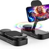 LBSC Erkekler için Noel Teknik Hediyesi, Kablosuz Bluetooth Hoparlörlü Cep Telefonu Standı ve Kaymaz Tabanlı HD Surround Ses Ev ve Dış Mekan için Mükemmel, Masa için Bluetooth Hoparlörlü Uyumlu (Mavi)