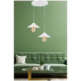Lbx Lighting Box Yıldız Home Japon Şapka 2.li Rustik Beyaz Avize