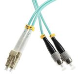 Lc - Fc Fiber Optik Patch Kablo 2mm 3 Metre Lc/upc-fc/upc-om3-50/125-dx-2.0mm-lszh-3m