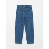 LC Waikiki Antrasit Loose Fit Erkek Çocuk Kargo Jean Pantolon (S6) - Dropsuz - 8 - 9 Yaş