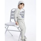 LC Waikiki Baby Beli Lastikli Basic Erkek Bebek Jogger Eşofman Alt - 6 - 9 Ay - Gri