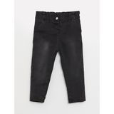 LC Waikiki Baby Beli Lastikli Basic Kız Bebek Jean Pantolon - 1,5 Yaş - Black