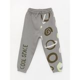 LC Waikiki Baby Beli Lastikli Baskılı Erkek Bebek Jogger Eşofman Alt - 1,5 Yaş - Gri