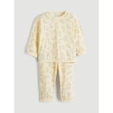 LC Waikiki Baby Ekru Bisiklet Yaka Erkek Bebek Pijama Takımı - 3 - 6 Ay