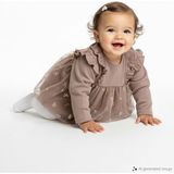LC Waikiki Baby Kahverengi Bisiklet Yaka Kız Bebek Tütü Elbise - 6 - 9 Ay