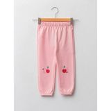 Lc Waikiki Baby Pembe Beli Lastikli Baskılı Kız Bebek Jogger Eşofman Alt - 24 - 36 Ay