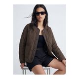 LC Waikiki Baklava Desenli Oversize Kadın Şişme Mont