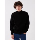 LC Waikiki Balıkçı Yaka Uzun Kollu Erkek Triko Kazak (W3) - Black - 2XL