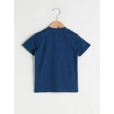 LC Waikiki Baskılı Kız Bebek Tişört - Light Navy - 9 - 12 Ay