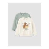 LC Waikiki Baskılı Kız Çocuk Kalın Sweatshirt 2 li (W6)