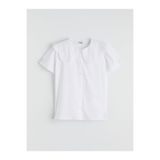 LC Waikiki Bebe Yaka Kız Çocuk Poplin Gömlek