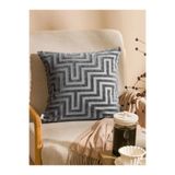 LC Waikiki Bej Geometrik Desenli Kırlent Kılıfı 45x45 Cm (S6)