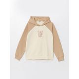LC Waikiki Bej Kapüşonlu Kız Çocuk Kalın Sweatshirt - 13 - 14 Yaş