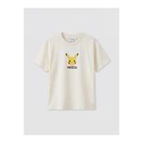 LC Waikiki Bej Pikachu Baskılı Erkek Çocuk Tişört