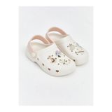 LC Waikiki Bej Rozetli Kız Bebek Sandalet (S6)