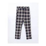 LC Waikiki Bej Standart Kalıp Ekose Erkek Pijama Alt